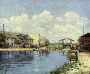 Alfred Sisley Kanal France oil painting artist